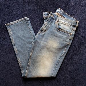 Mens Light Wahsed Slim Fit Jeans